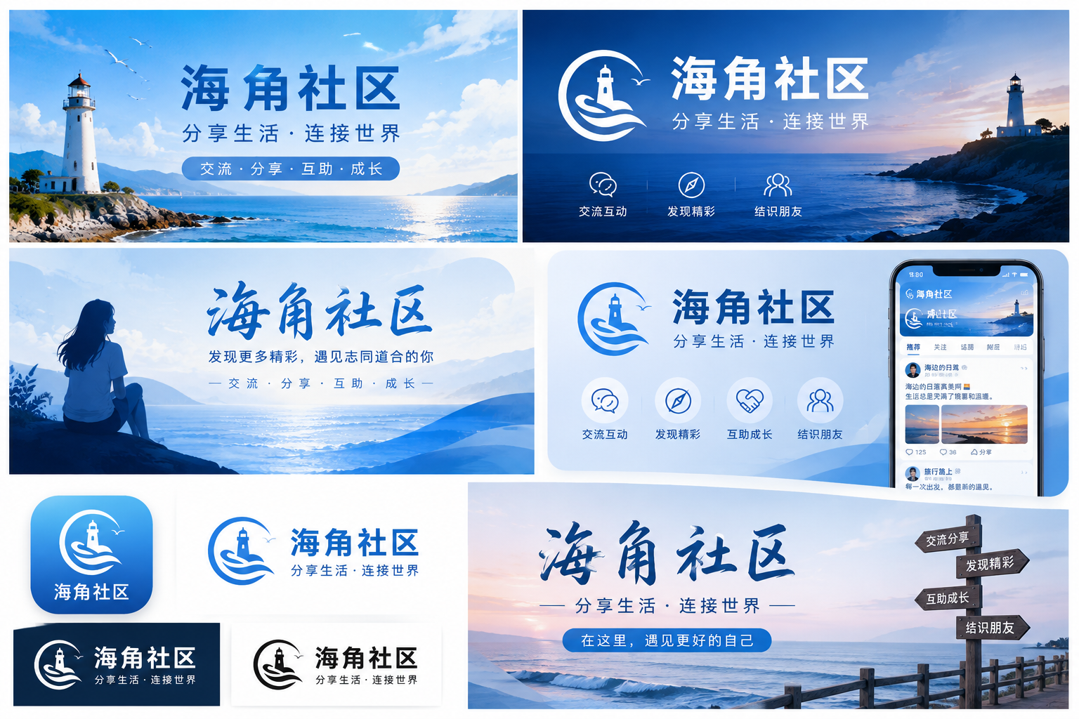 海角社区城市生活主题视觉